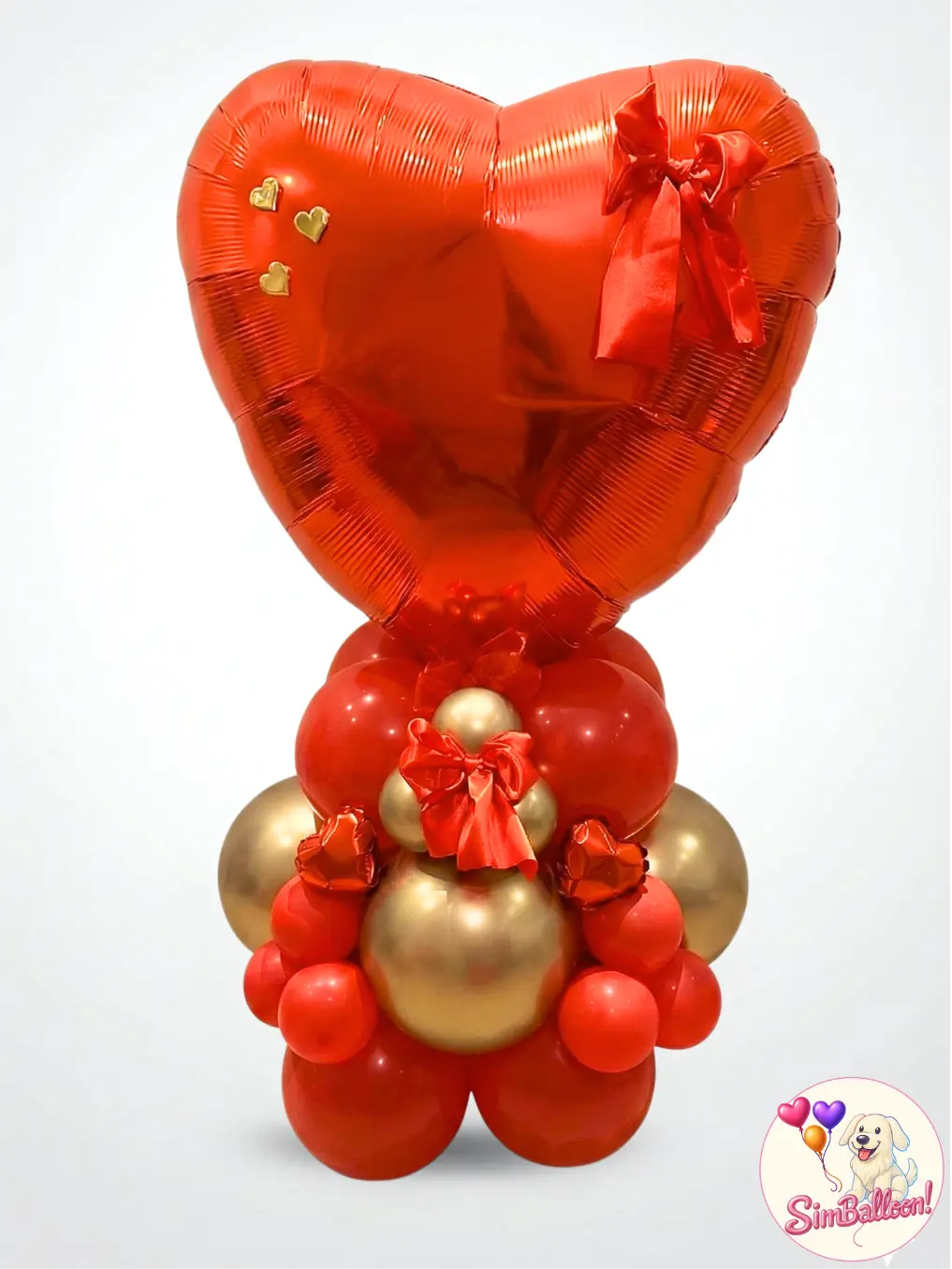Tafelstuk Liefde - XXL Rood Hart